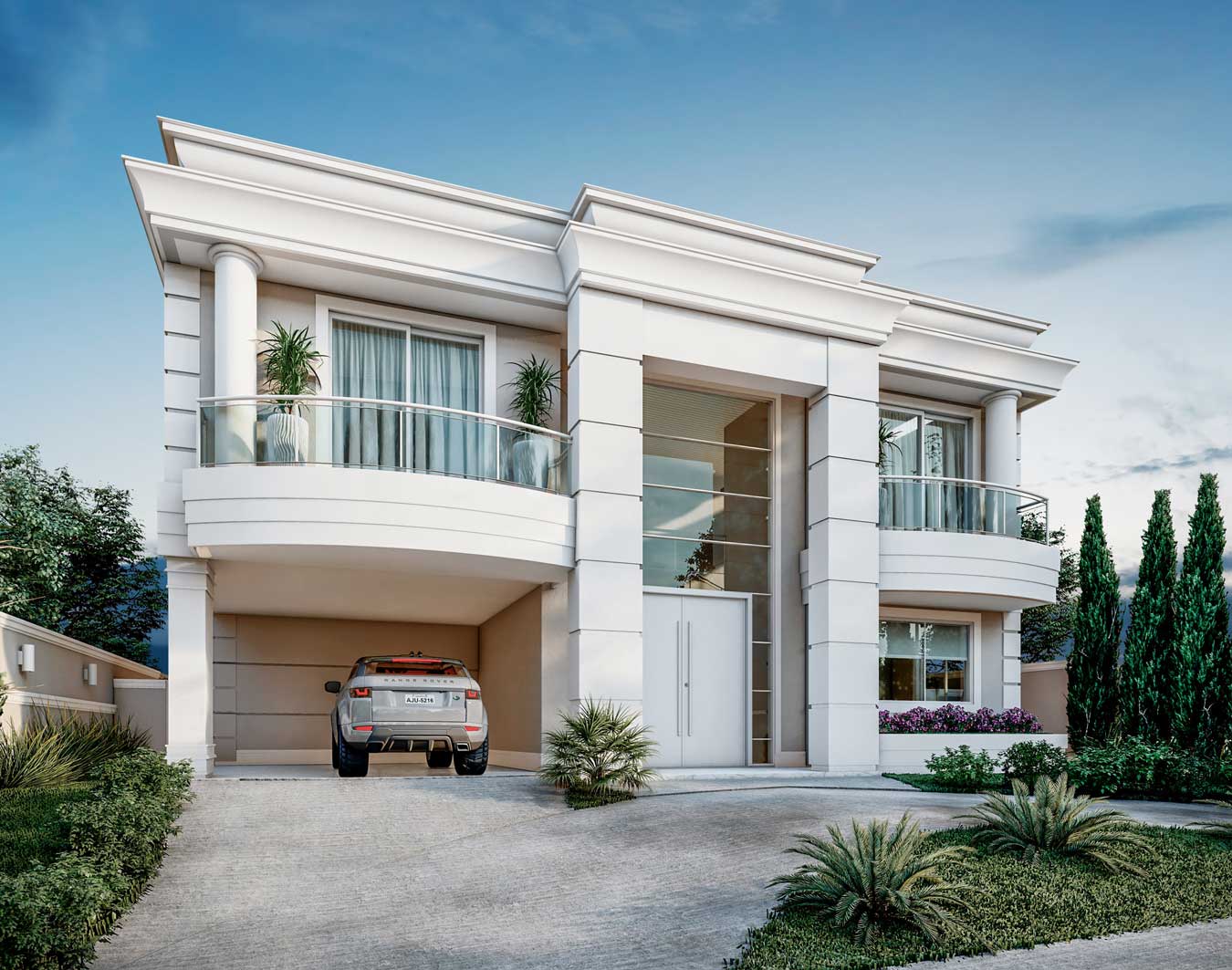 Sobrado Estilo Neoclássico Condomínio Alphaville Terreno 400 metros