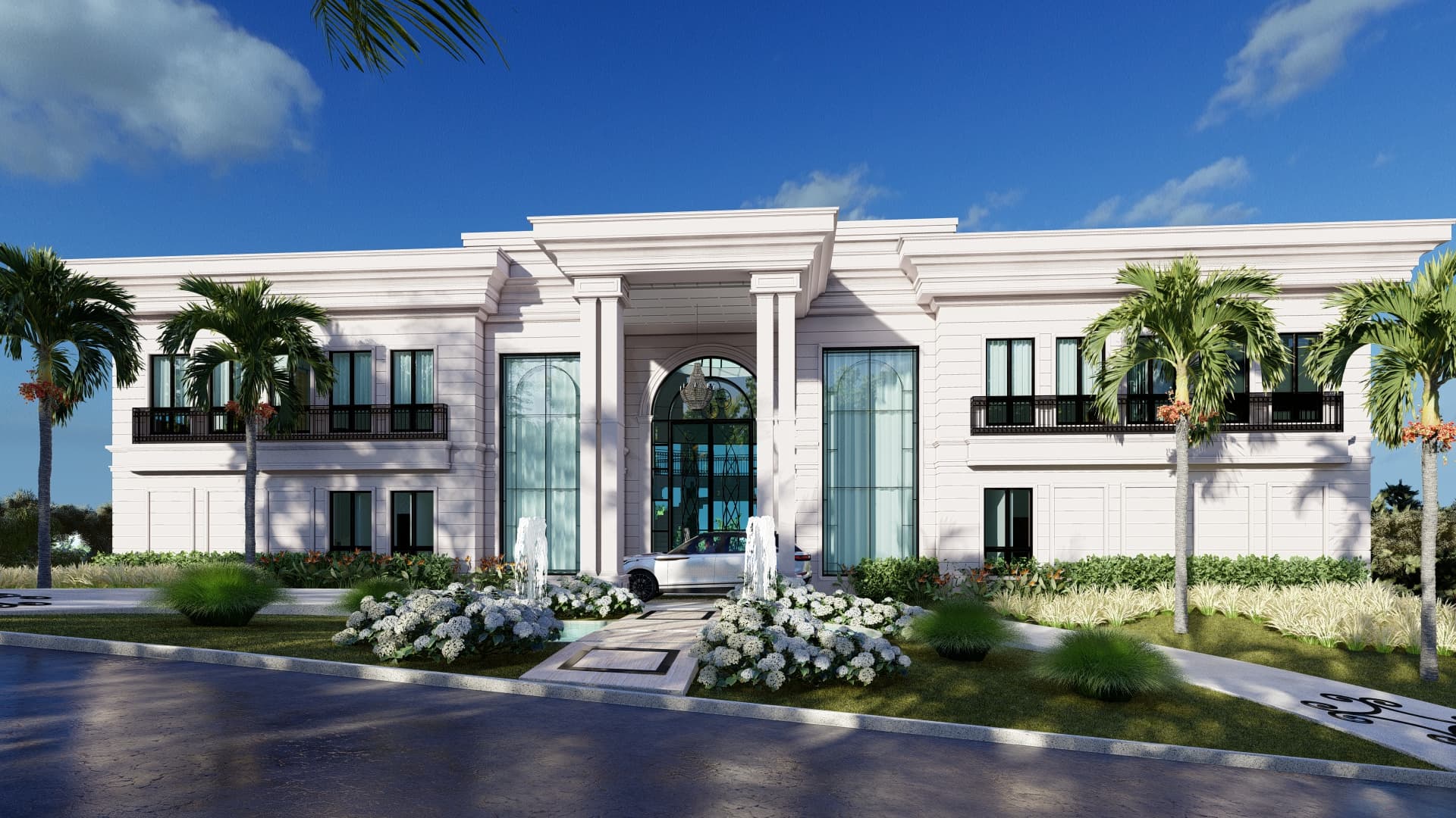 Triplex Estilo Neoclássico em Terreno Declive 2500m localizada no Condomínio Haras Guancan Cotia