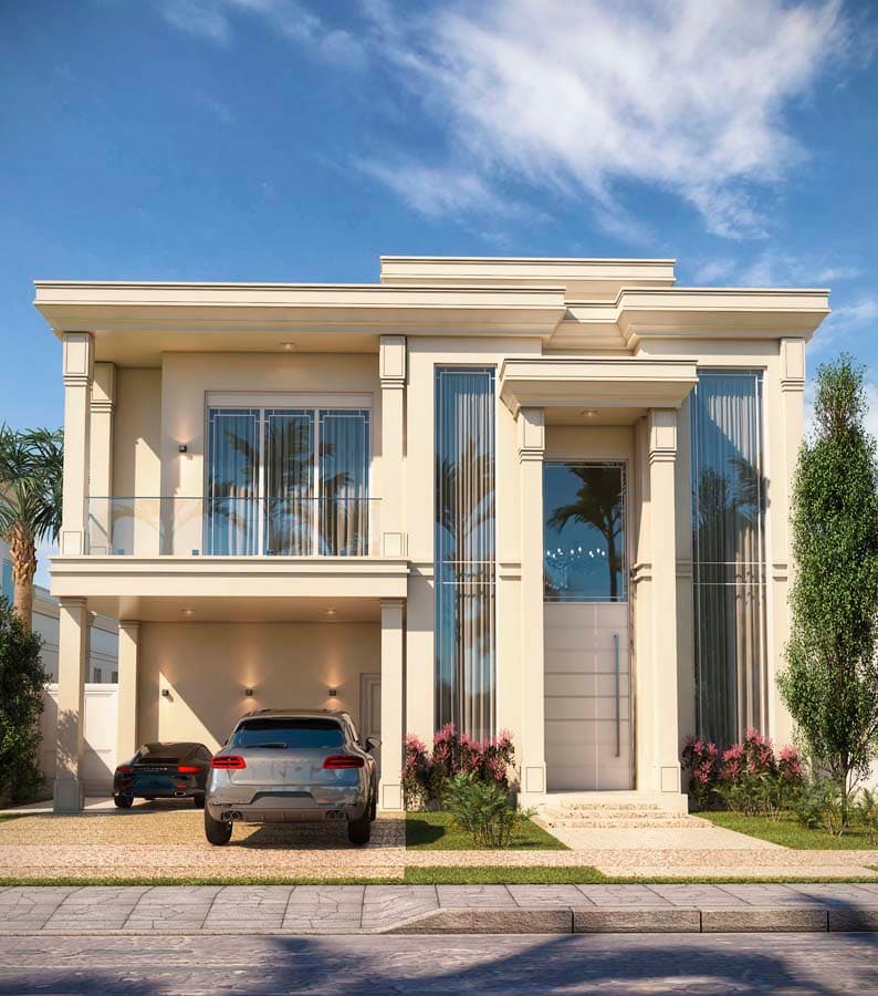 Sobrado Estilo Neoclássico Italico Terreno 500 metros Alphaville Campinas
