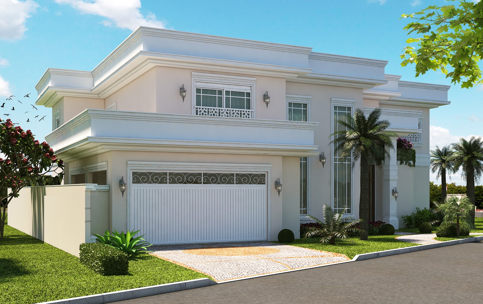 Casa sobrado Estilo Neoclássico Italico em Terreno 410m em Residencial Chácara Ondina Sorocaba