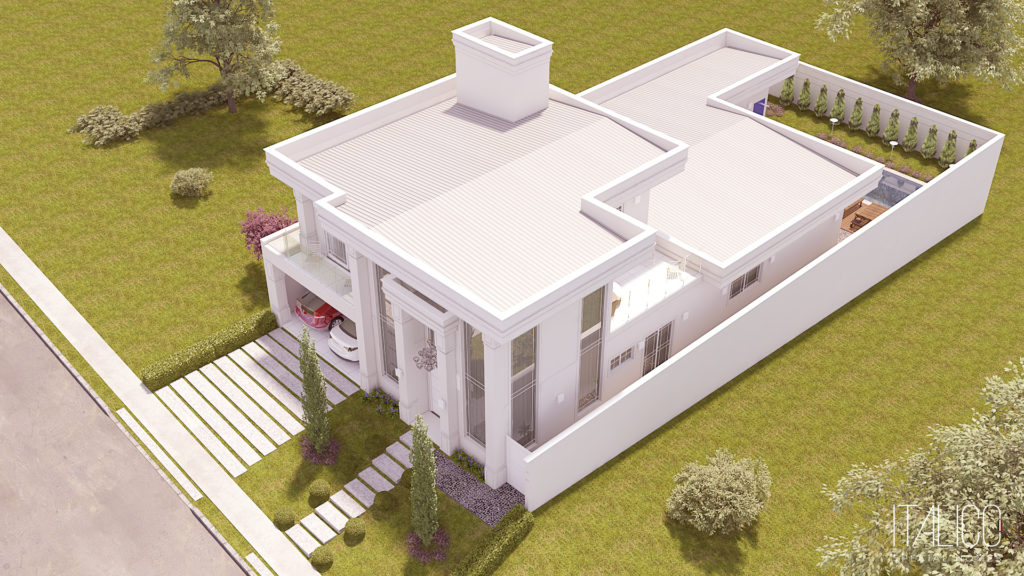 Casa térrea com mezanino Estilo Italico em Terreno de 450m  em Condomínio Alphaville em Jundiaí