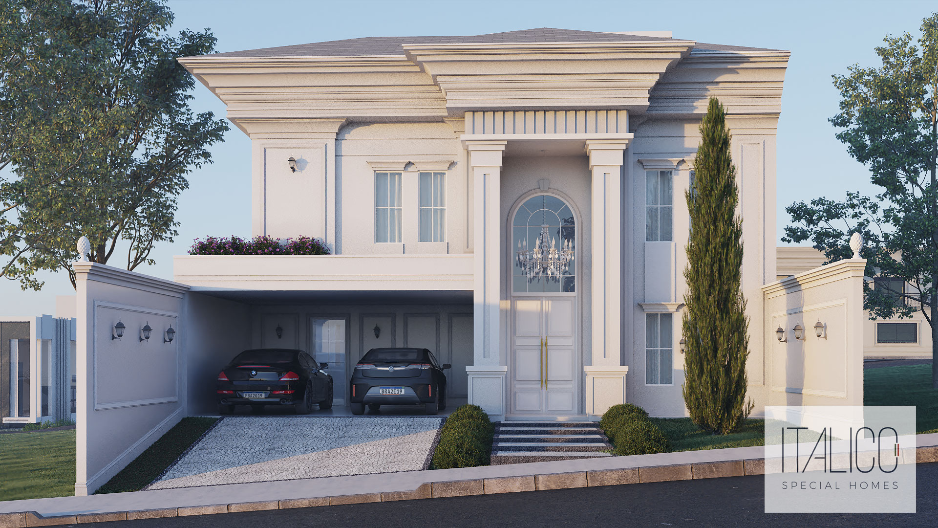 Casa Sobrado Estilo Neoclássico Italico com Fachada clássica em Terreno de 300m em Limeira