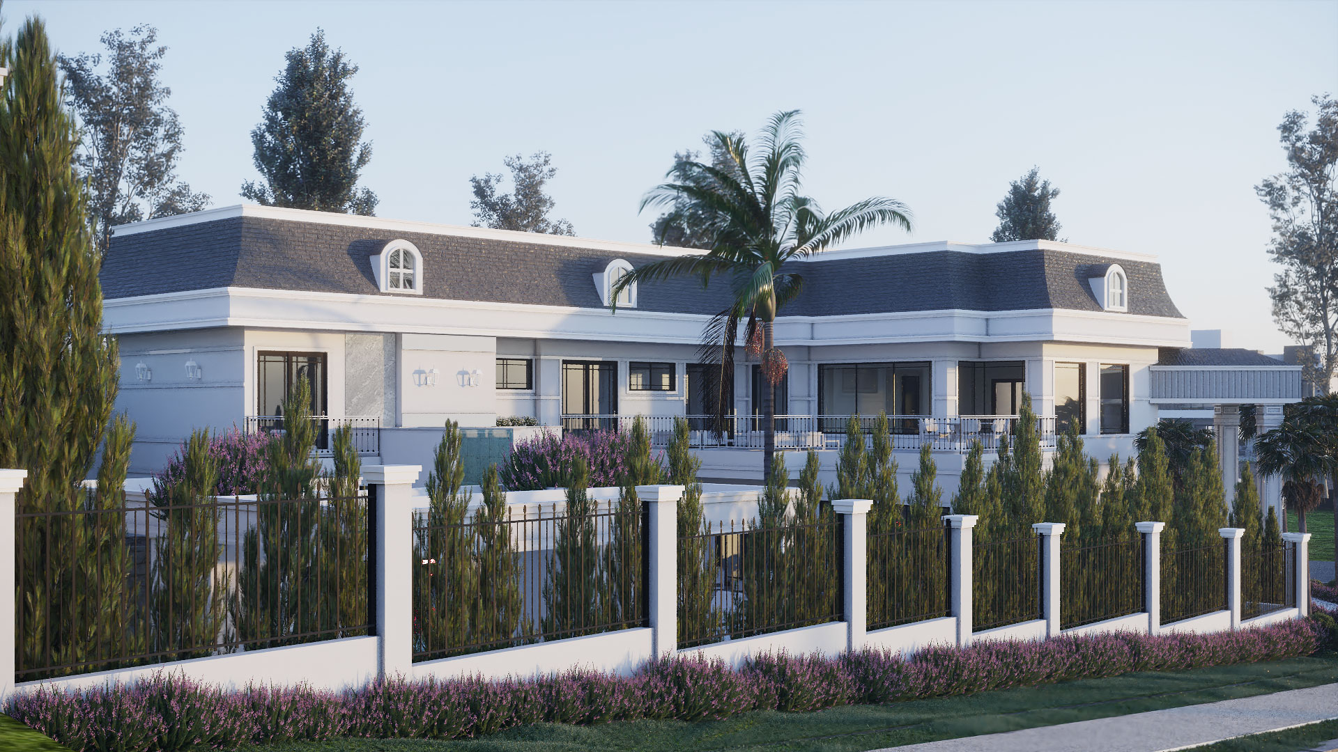 Casa Sobrado Estilo Neoclássico com telhado Francês em terreno de 1.000m no Condomínio Entreverdes em Campinas