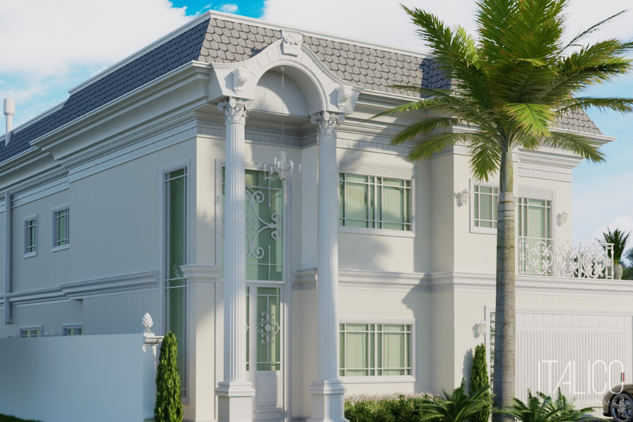 Modelo de casa Estilo Clássico em Condomínio