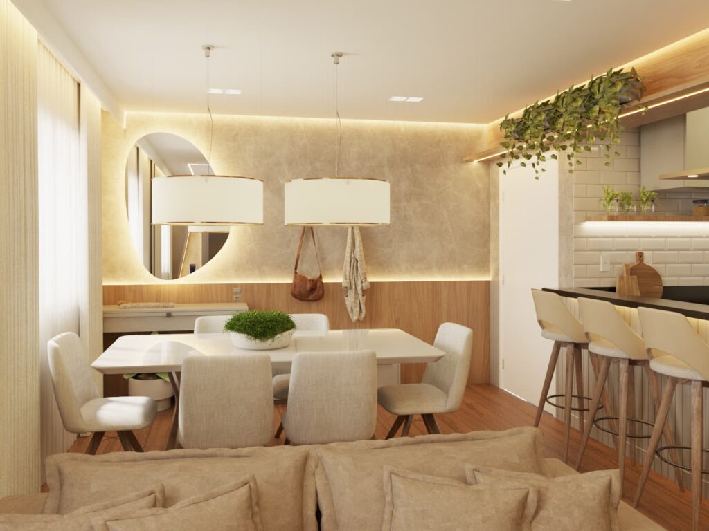 design de interiores para apartamento 75 metros limeira