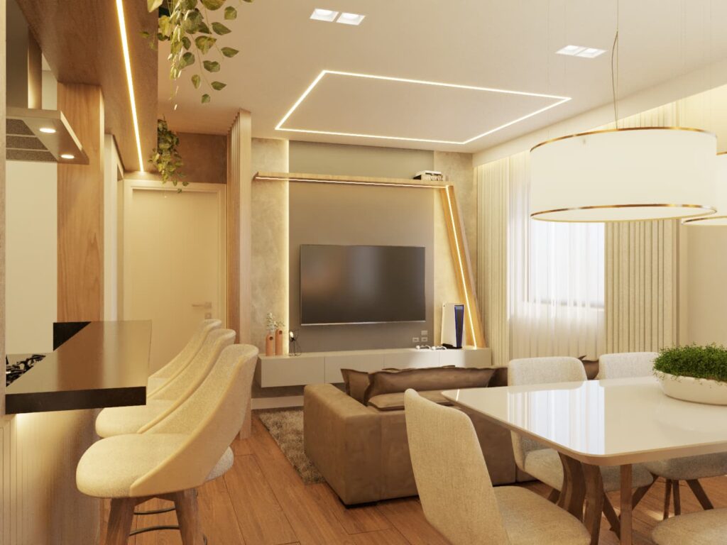 design de interiores para apartamento 75 metros limeira