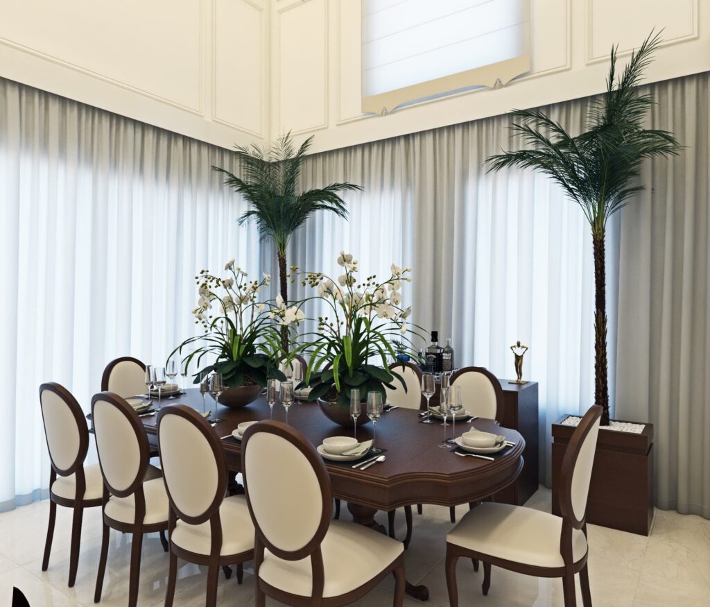 Sala de Jantar e Estar em Arquitetura Neoclássica Dicas de Decoração