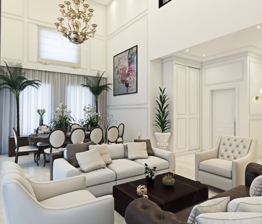 Sala Neoclássica com Boiseries nas Paredes