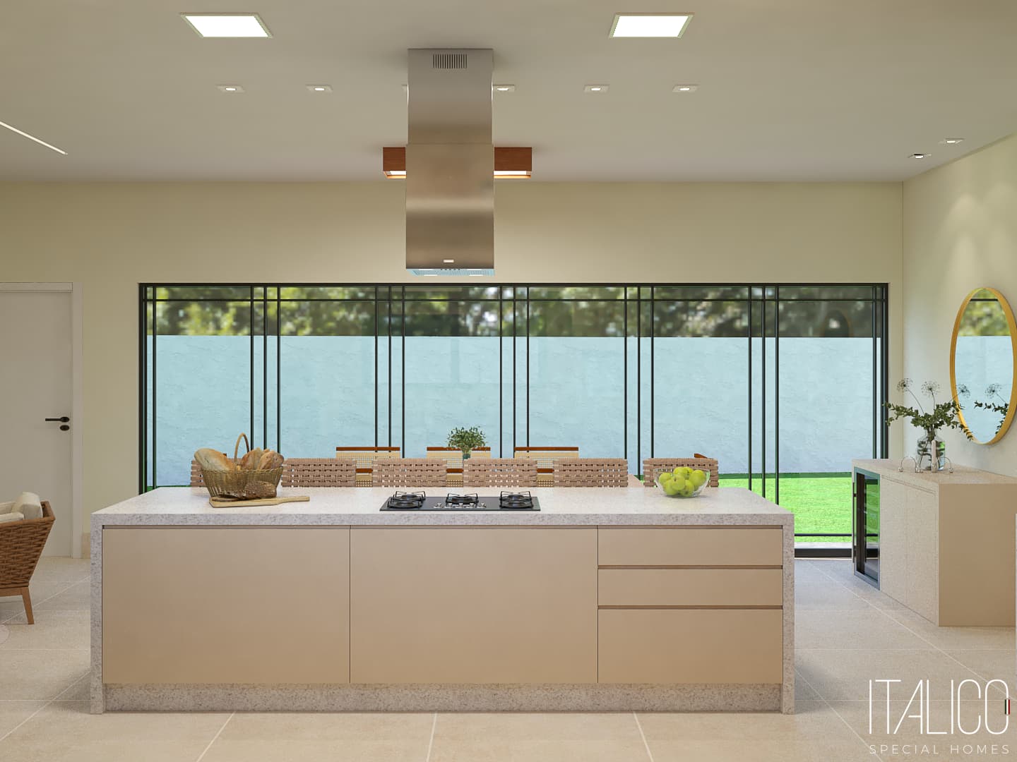 Área Gourmet Elegante no Estilo Neoclássico - Italico Special Homes
