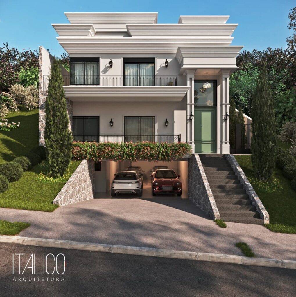 Arquiteto em Campinas – Casa Neoclássica no Alphaville Dom Pedro Zero em Terreno de 500m²
