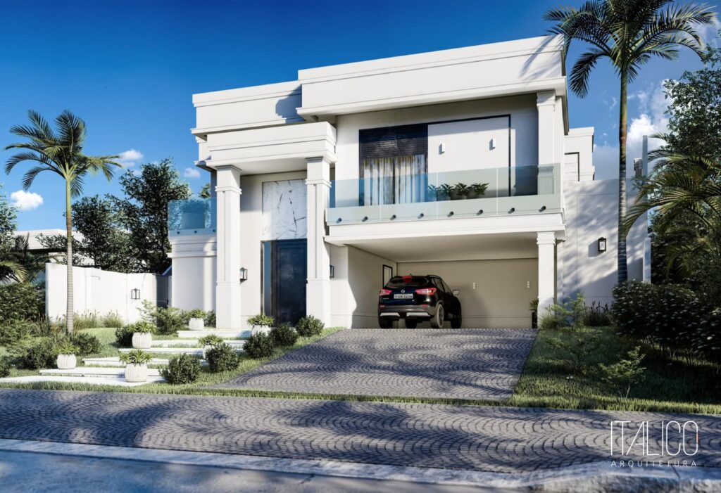 Casa de Luxo no Alphaville Dom Pedro Zero – Estilo Neoclássico em Lote de 600m²