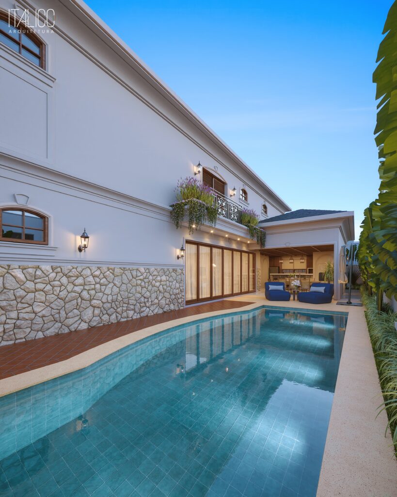 Casa Neoclássica no Mont Blanc Residence em Campinas