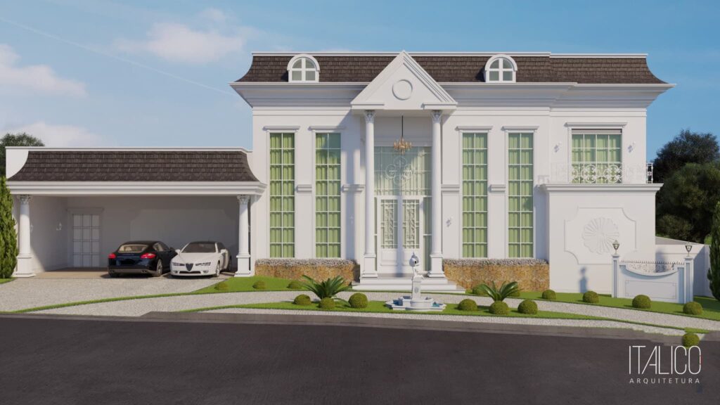 Projeto para Casa em Amplo Terreno no Mont Blanc em Campinas