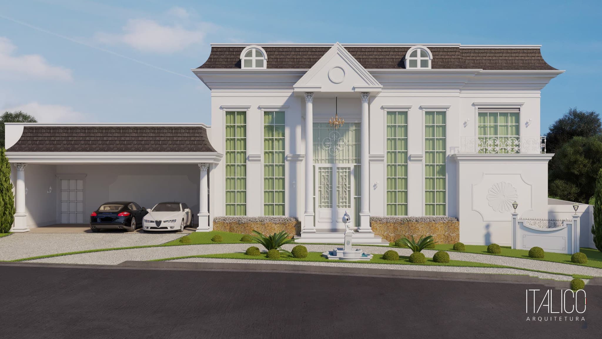 Projeto para Casa em Amplo Terreno no Mont Blanc em Campinas