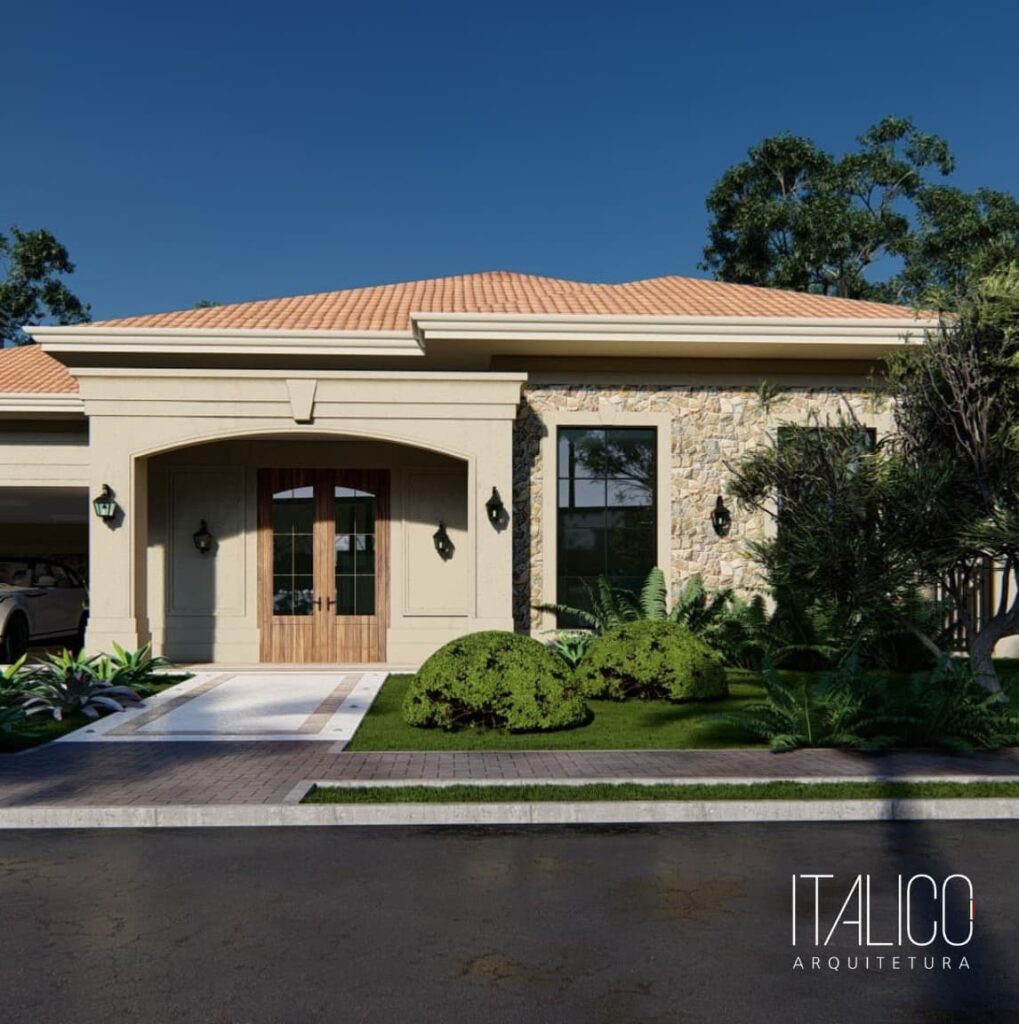 Arquiteto em Campinas – Casa Neoclássica em Terreno 24x50 no EntreVerdes