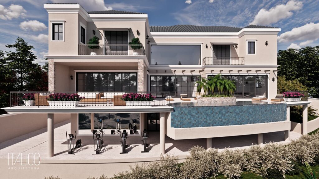 Casa no Mont Blanc – Campinas – Projeto para Terreno Espaçoso