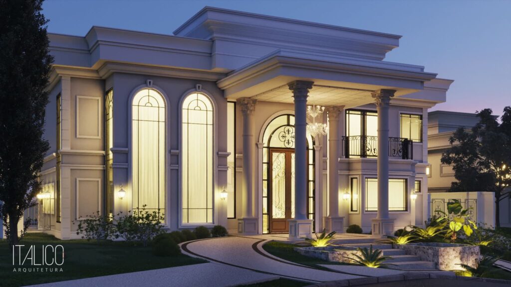 Fachada Clássica no Condomínio Gramado em Campinas