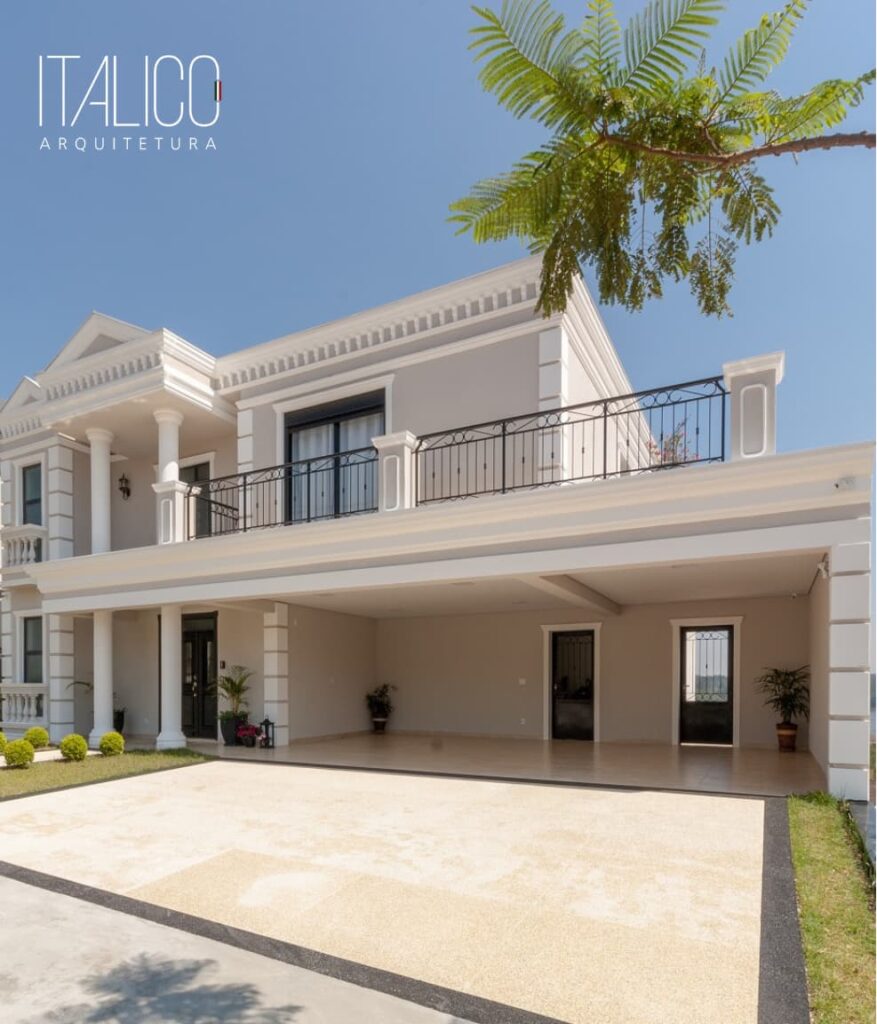 Mont Blanc Campinas – Projeto Sob Medida para Terreno 20x35m com Estilo Neoclássico