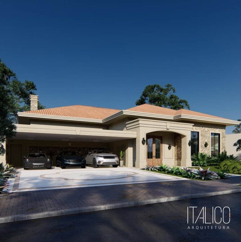Projeto de Casa Térrea no Mont Blanc Residence em Campinas
