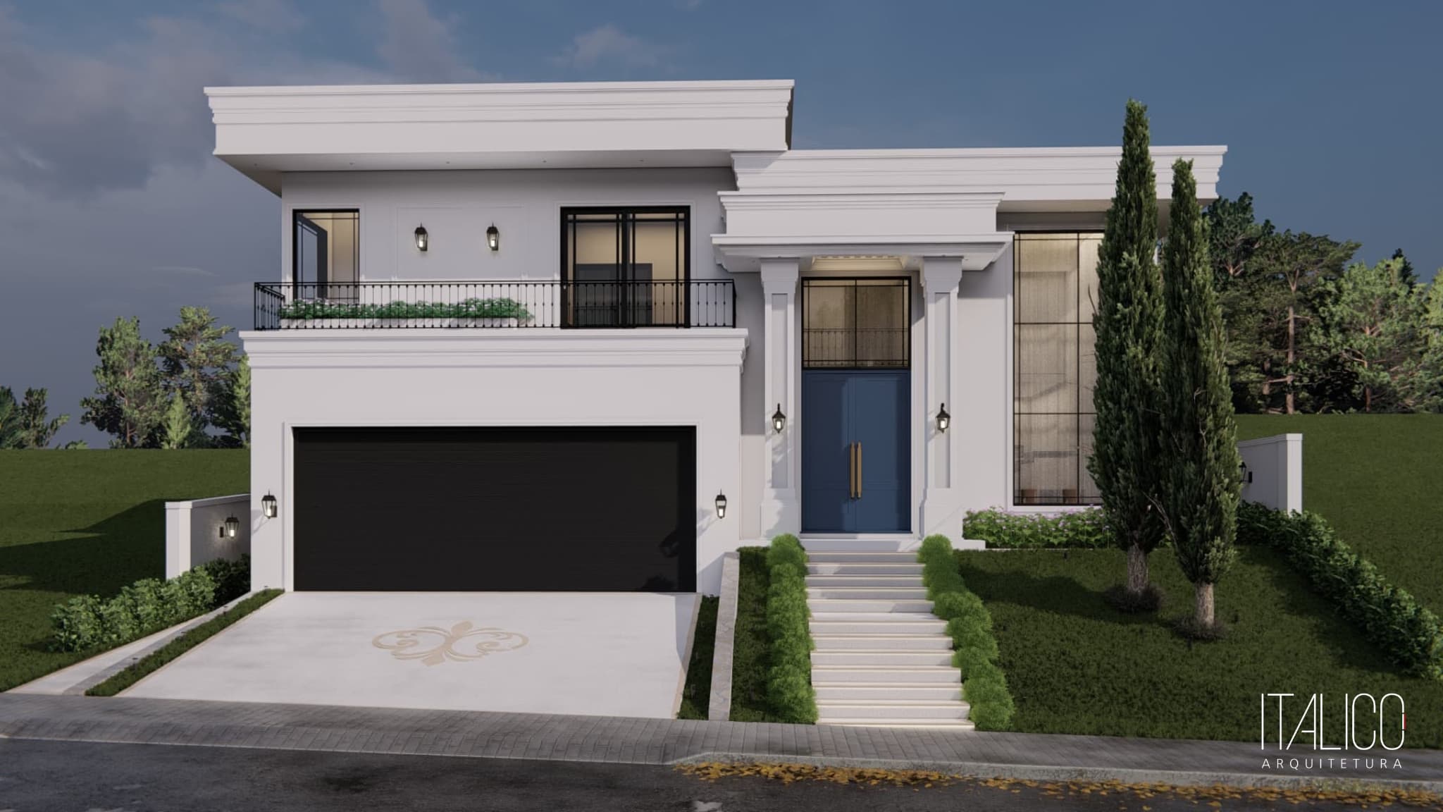 Residência Neoclássica Projetada em Campinas – Terreno 18×40 no Mont Blanc