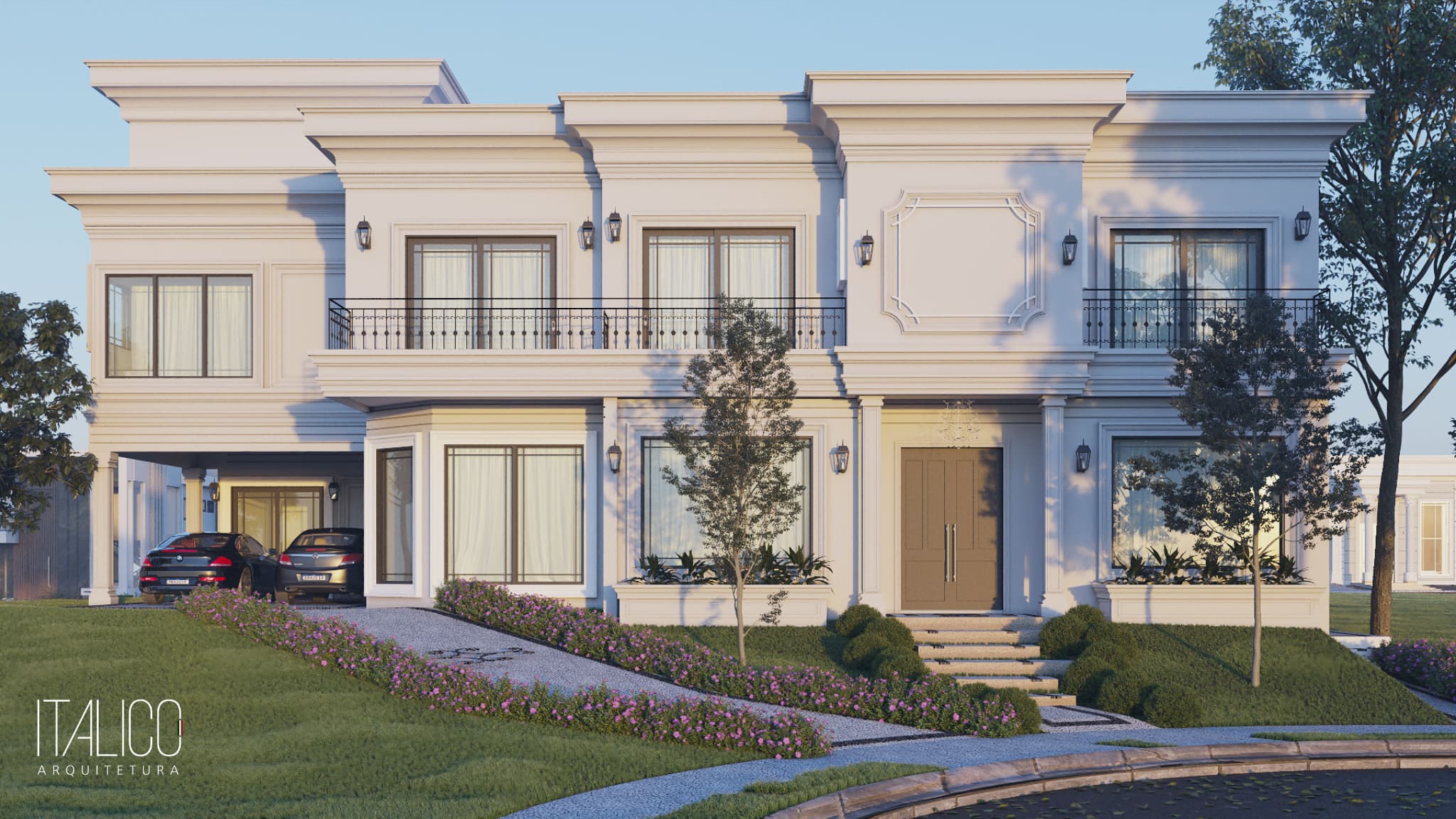 Casa 18×40 no Mont Blanc – Estilo Neoclássico por Arquiteto em Campinas