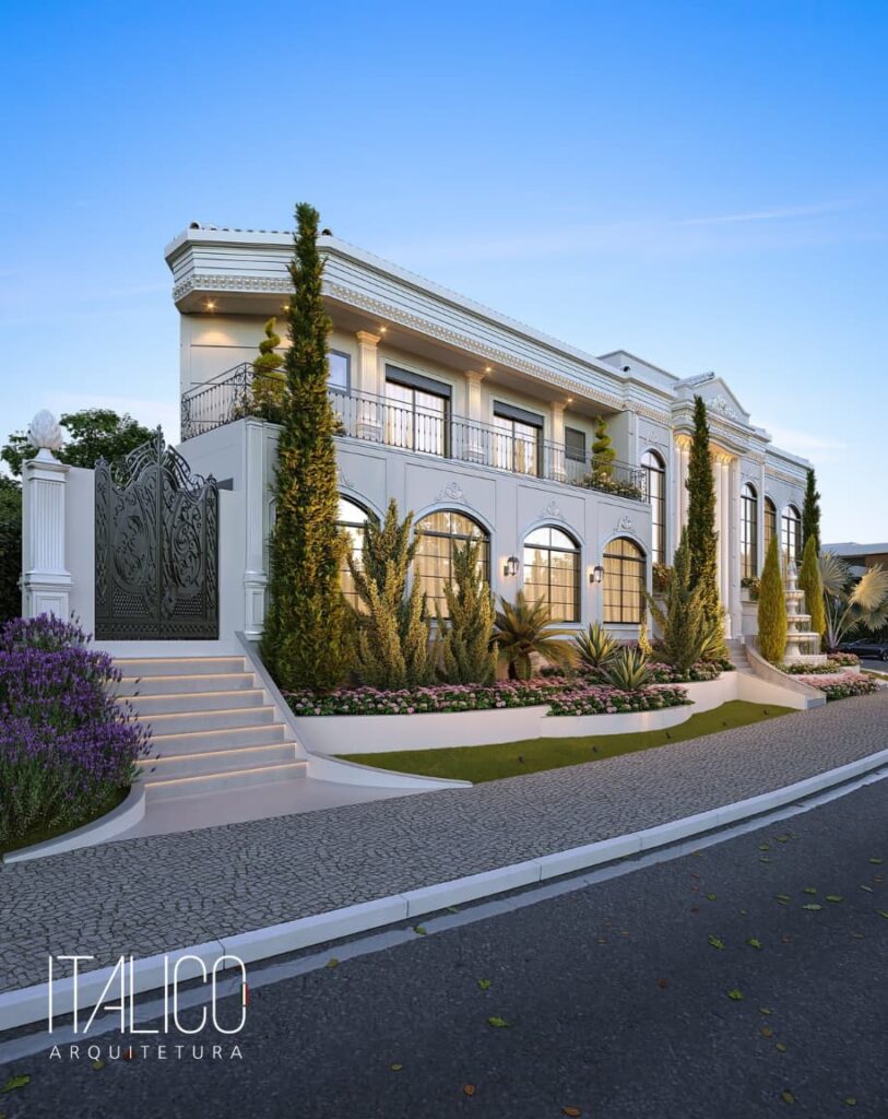 Fachada Clássica no Condomínio Swiss Park em Campinas