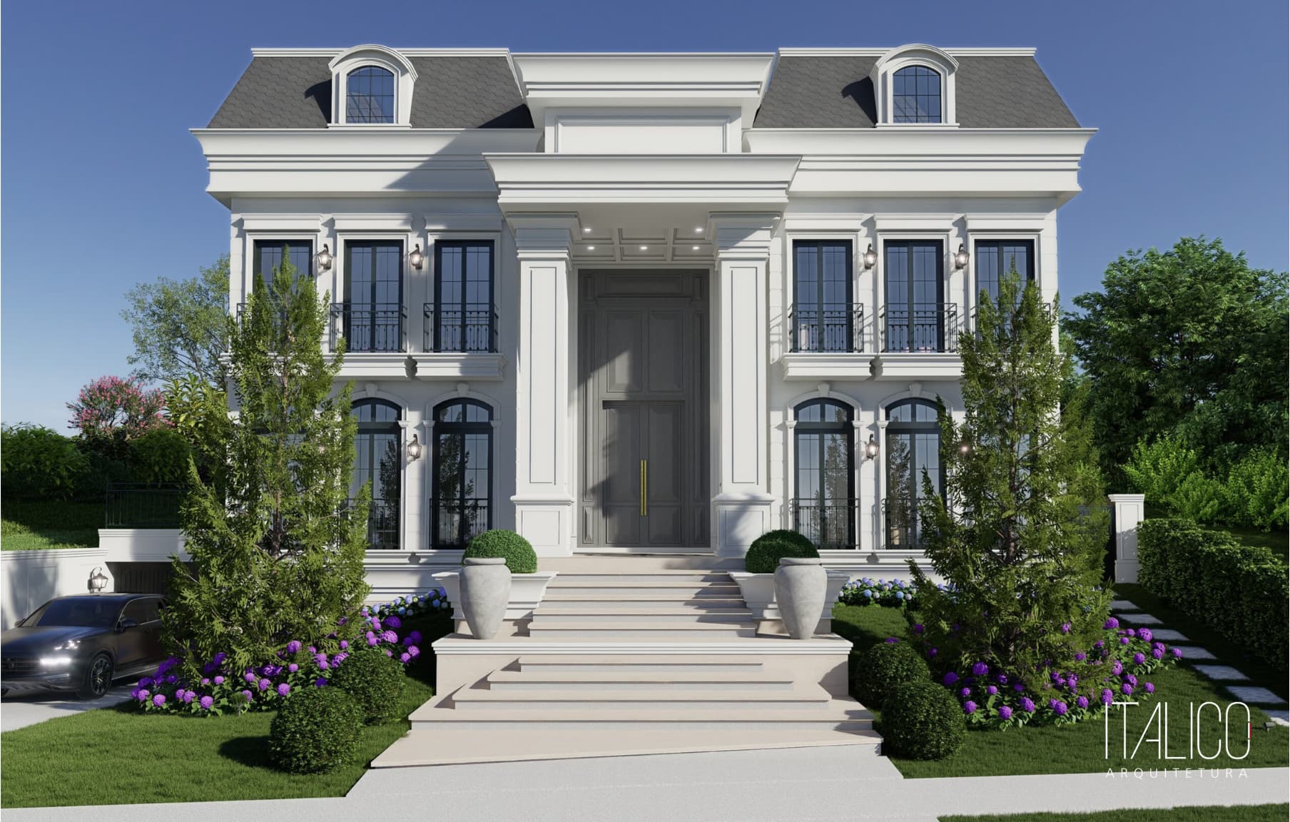 Projeto Elegante no EntreVerdes – Casa com Elementos da Arquitetura Clássica